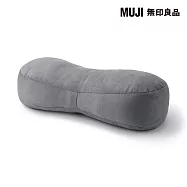 【MUJI 無印良品】柔軟多用途靠枕/迷你/墨灰成品尺寸:W49&times;L22&times;D15 cm