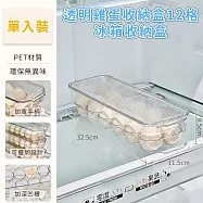 【好拾選物】透明雞蛋收納盒 可堆疊大容量 冰箱收納盒 -12格