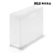 【MUJI 無印良品】聚丙烯立式風琴檔案分隔夾.A4/6口袋