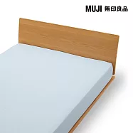 【MUJI 無印良品】涼感床包/S/藍色成品尺寸:W100xL200xD30 cm