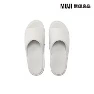 【MUJI 無印良品】涼感前開拖鞋/M/灰色23.5-25cm 用