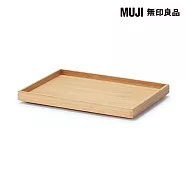 【MUJI 無印良品】可堆疊竹材收納盒半形 用蓋約寬26x深18.5x高2.5cm