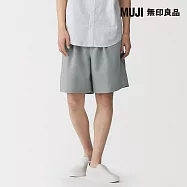 【MUJI 無印良品】男透氣短褲 S 灰色