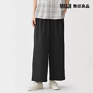 【MUJI 無印良品】女透氣舒適長褲 S 黑色