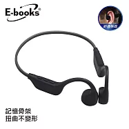E-books SS67 骨傳導開放式運動耳掛藍牙耳機 黑