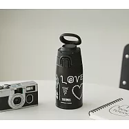 【THERMOS膳魔師】保溫瓶400ml_INAPSQUARE聯名款(JOS-400INP-BK)