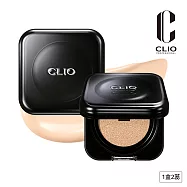 CLIO珂莉奧 黑鑽裸光濾鏡氣墊粉餅 SPF40, PA++ (一盒兩蕊)三色可選 (21N明亮色)