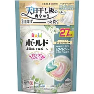【P&G】4D洗衣球 補充包 綠色款-白茶花香 27入