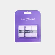 美國Luzz 專業級匹克球拍握把布 (3入組).匹克球握把布 羽球拍網球握把帶 減震排汗防滑 匹克球拍配件 Grip Tape 淡紫色