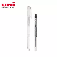 (1筆1芯)UNI STYLE FIT 開心筆時尚色系三色筆管 透明