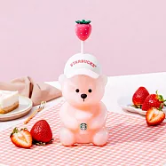 [星巴克]草莓小熊玻璃TOGO冷水杯
