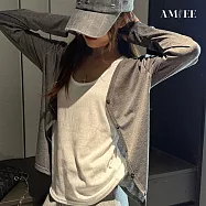 【AMIEE】慵懶風百搭天絲防曬空調衫小外套(KDCY-1721) S 麻云灰