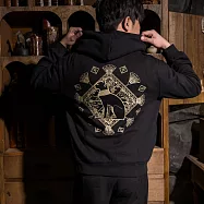 翡冷翠文創世界古文明藝術厚磅帽T|安德森貓 黑L (S-XL)