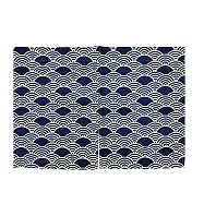 【上手家居】日式短簾60*85cm(門簾/門簾一片式/廁所門簾/浴室門簾/隔間簾/遮擋簾/廚房門簾/風水門簾/日式門簾) 扇形花紋
