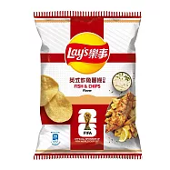 【Lay&rsquo;s樂事】英式炸魚薯條口味洋芋片70g/包