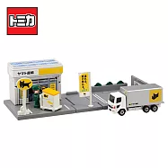 【日本正版授權】TOMICA 新城鎮 黑貓宅急便組 內附小車 黑貓快遞 貨車/推車/物流站/招牌 場景玩具 玩具車 多美小汽車