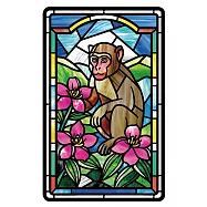 老屋顏鑲嵌玻璃系列SUPERCARD悠遊卡 臺灣原生種 臺灣獼猴【受託代銷】