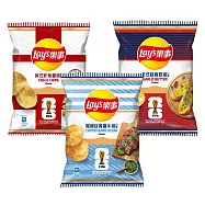 【Lay&rsquo;s 樂事】洋芋片任選三件組 ( 阿根廷青醬牛排口味/法式蒜香奶油口味/英式炸魚薯條口味)