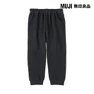 【MUJI 無印良品】幼兒高腰丹寧感休閒褲 80 黑色