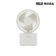 【MUJI 無印良品】充電式桌上型風扇/白長102&times;寬84.03&times;高157.39mm/型號：MS-DFW3CN