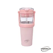 【THERMOcafe’ 凱菲】雙層陶瓷塗層保溫瓶(TCDB-700S-LP)_櫻花粉