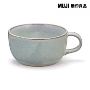 【MUJI 無印良品】美濃燒湯杯/藍灰/約400mL1入