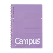 KOKUYO Campus軟線圈筆記本點線B罫 A5-紫
