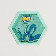 【Pintoo】動物方城市系列 - 收藏櫃 - 六角壁磚拼圖56片 毒蛇蓋瑞公仔