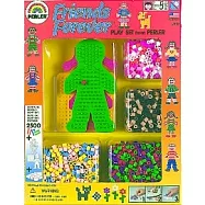 《Perler拼拼豆豆》拼豆樂園2500顆-永遠的好朋友(小方板、男孩板、女孩板)