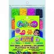 《Perler 拼拼豆豆》4000 顆拼豆十六全彩分色豆豆補充盒+創意書IV彩色