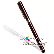 iPhone / HTC / Samsung / 智慧型手機 雙效可書寫(鋼珠筆)電容式觸控筆-酒紅