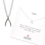 【Dogeared】美國品牌Reminder祈願925純銀項鍊~超靈驗許願骨16吋