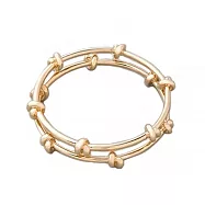 【CC SKYE】好萊塢品牌~細緻編織LOVE KNOT雙層金手環