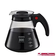 Tiamo 厚PP把手咖啡玻璃壺-黑色-800cc (HG2222BK)