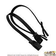 【布藝漾小舖】純手工頂級牛皮立體方塊提把(長)黑色