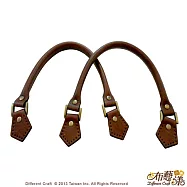 【布藝漾小舖】純手工頂級五角下片包心提把(中)深咖