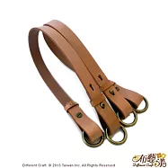 【布藝漾小舖】純手工頂級牛皮側調提把原色