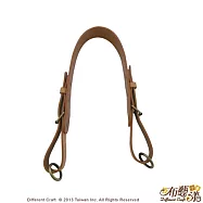 【布藝漾小舖】純手工頂級反扣皮帶牛皮提把(單肩背銅環款)原色