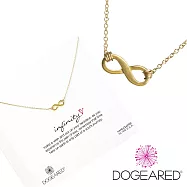 Dogeared 美國品牌Reminder祈願K金項鍊~INFINITE LOVE愛無限K金黃 16英吋 金