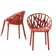 Vitra 博物館迷你收藏/蔬適椅 (磚瓦紅、三入)
