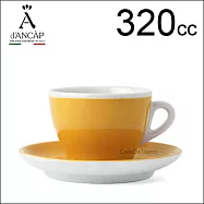 d’ANCAP Torino 拿鐵咖啡杯盤組-黃色 320cc (1杯1盤) HG9378