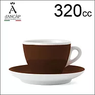d’ANCAP Torino 拿鐵咖啡杯盤組-咖啡色 320cc (1杯1盤) HG9379
