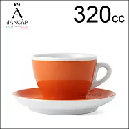 d’ANCAP Torino 拿鐵咖啡杯盤組-橘色 320cc (1杯1盤) HG9380