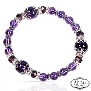 【A1寶石】強力吸金-晶鑽紫水晶-開運招財必備手鍊(各大知名老師推薦)