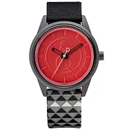 Q&Q SmileSolar 014 太陽能錶-紅格灰/40mm