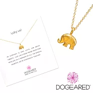 Dogeared 快樂大象 happy elephant 好運健康 金項鍊 附原廠盒