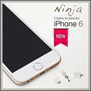 【東京御用Ninja】iPhone 6通用款矽膠螺旋防塵取卡針+耳機孔防塵塞+傳輸底塞(透明)