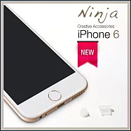 【東京御用Ninja】iPhone 6通用款耳機孔防塵塞+Lightning防塵底塞(透明)2入裝