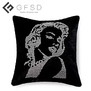 【GFSD】名人肖像系列抱枕【瑪麗蓮夢露】-典雅黑