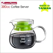 Tiamo 玻璃壺(玻璃把手) 380cc (綠色) HG2201G